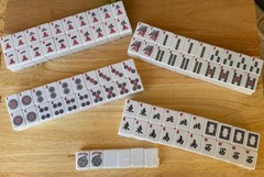1.2” Traditional American Mahjong Tiles – 166 Tiles Total – WHITE