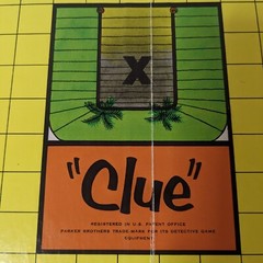 Vintage 1963 Clue Game by Parker Brothers, Complete with all Original Parts