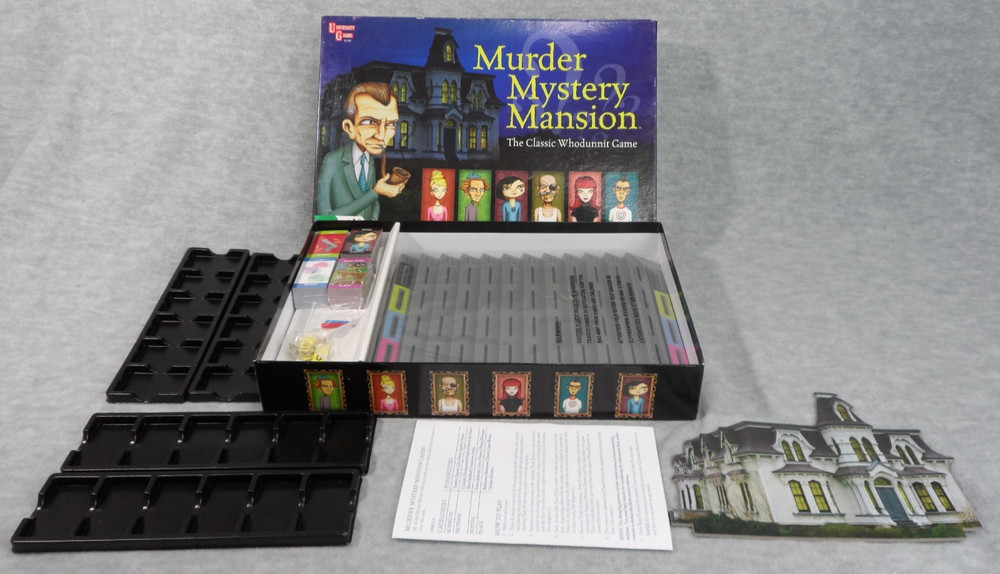MURDER MYSTERY MANSION Game 2008 University Games COMPLETE NEW Open Box