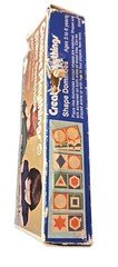 Vtg Creative Playthings 27/28 Wooden Picture Dominoes Original 1970 W/Box D6