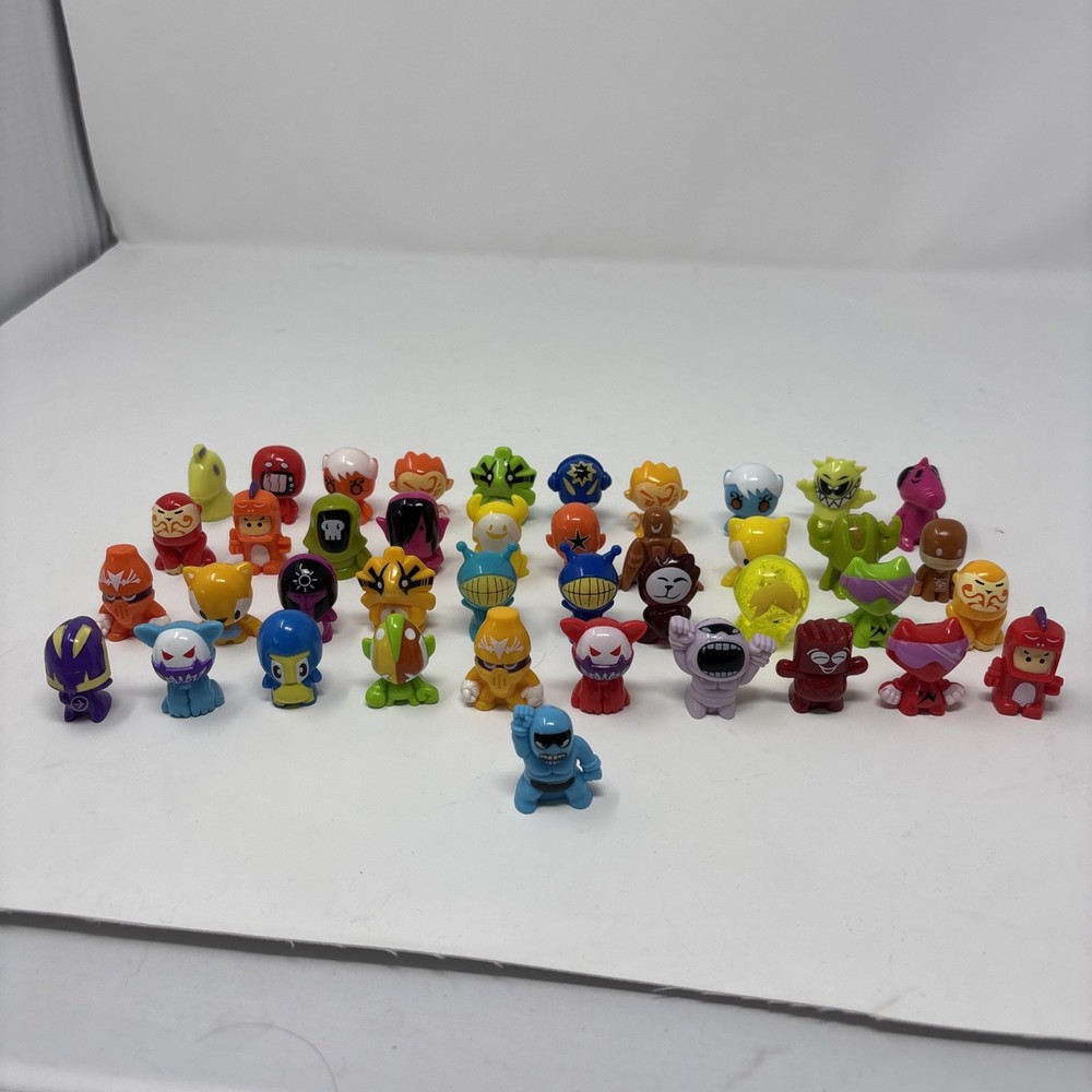 Vintage Gogos Crazy BonesAssorted Mini Figures Mixed Lot Of 41