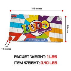 Livevie Ludo 2018 Classic Strategy Game Board for Kids & Family, Unique 6-Player