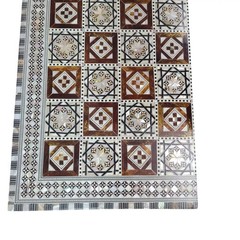 2 in 1 Backgammon Board Inlaid Mother of Pearl/Backgammon Egyptian Chess20.47 in