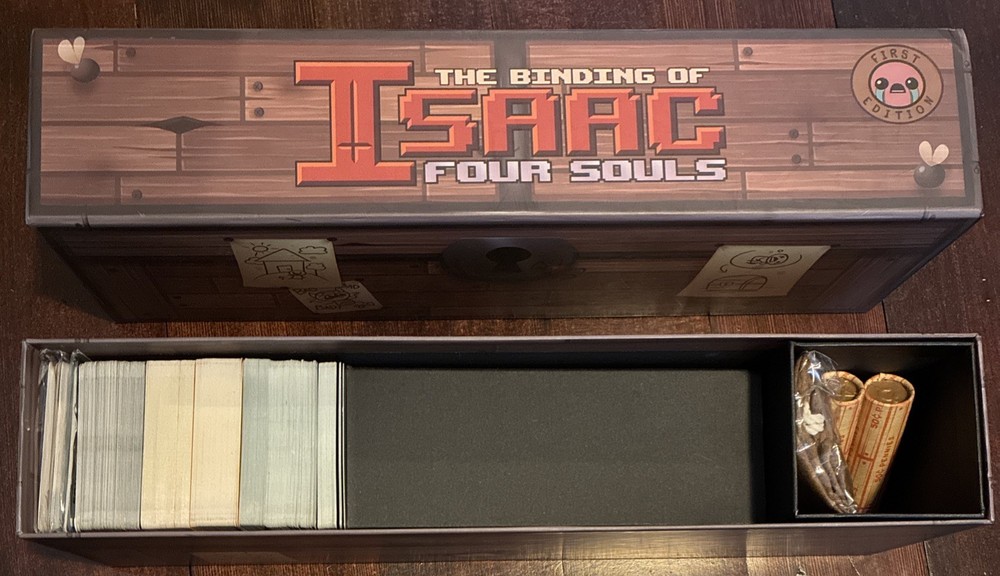 The Binding Of Isaac Four Souls First Edition Complete Open Box Sealed Component