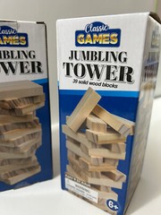Lot of 2 Jumbling Tower Classic Games Family Game Stack Blocks 6+ New Great Gift