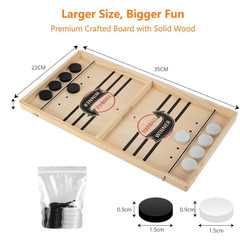 Fast Sling Puck Game Paced Desktop Winner PK Game Board Family Toys Child Gift