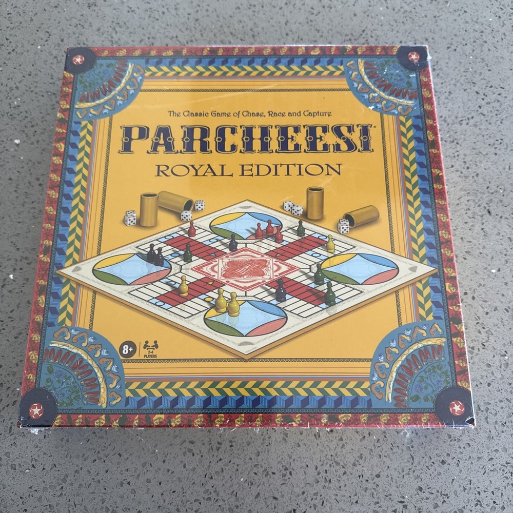Parcheesi Royal Edition Board Dice Game – Family Game Night Kids 8+ & Adults