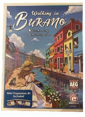Walking In Burano Board Game. New Sealed.14+ 1-4 Players 20-40 Minutes.AEG NEW