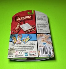 SCRABBLE Mini Word Game Board Magnetic Travel Carabiner Hasbro BRAND NEW SEALED