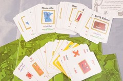 Scrambled States of America Educational Geography Board Game Complete