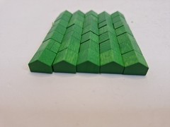 Monopoly Deluxe Anniversary 1985 Edition Wood Green House Replacement Part 35 Pc