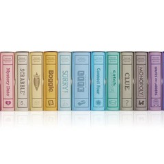 WS Game Company 15-Pack Vintage Bookshelf Classic Board Games Collection Set New
