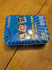 LCR® Left Center Right™ Dice Game – Blue Tin