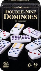 Spin Master Games, Cardinal Classics Double Nine Dominoes Set in Storage Tin, Do