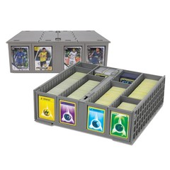 Card Storage Bin 2 Pack Gray Holds 3200 Cards Each BCW 1-CCB-3200 Collectible