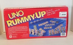 Vintage Uno Rummy Up Mattel 1993 Family Game 90’s Tiles Complete