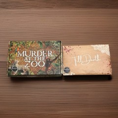 DEADBOLT MYSTERY SOCIETY Mystery Game Lot Til Death & Murder @ Zoo Used COMPLETE