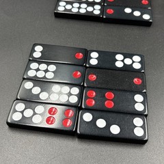 Vtg Hong Kong Travel Mah Jong Domino Set – Ying Fat Cheung – Faux Alligator