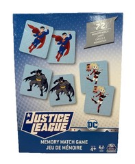 Justice League MemoryCards Game Matching -Batman Robin Harley Quinn Superman NEW