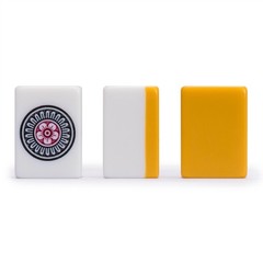 Japanese Riichi Mahjong Set with Standard Size Tiles and Black Vinyl Case