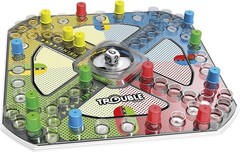 Trouble Board Game, Classic Pop-O-Matic Race Game By Hasbro