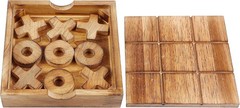 Portable Tic Tac Toe & 4 in a Row Table Game Set – Classic Family Edition