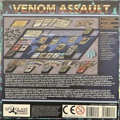 Venom Assault Board Game Co-op Military Deck Building Spyglass Complete
