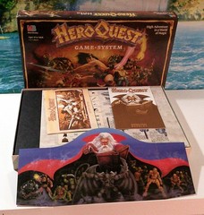 Hero Quest Board Game Milton Bradley -100% complete- 1990