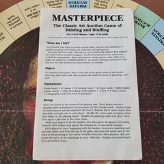 Vintage 1987 Masterpiece The Art Auction Board Game Parker Bros. 100% Complete