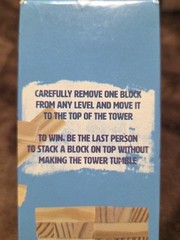 72 Pc Set Tumbling Tower Game Wooden Stacking Blocks NIB Game Night Party Family