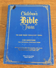 Children’s Bible Trivia Board Game Complete Vintage 1984 2100 Questions 300 Card
