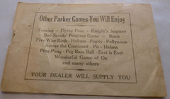EARLY 1900’S VINTAGE INSTRUCTIONS FOR PARKER BROTHERS’ ANAGRAMS & LETTERS GAME