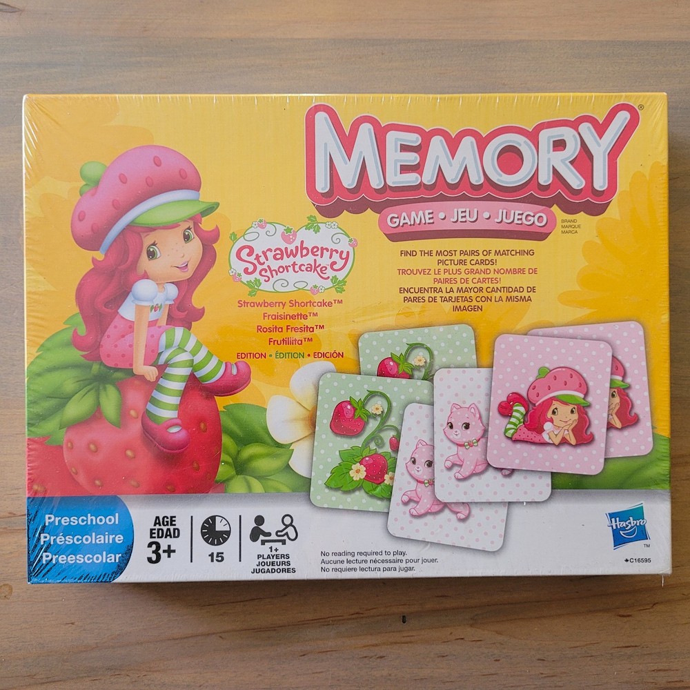 Strawberry Shortcake Memory Matching Game Hasbro Preschool, Sealed, Brand New