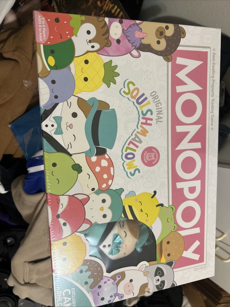 Monopoly Squishmallow Collector’s Edition Family Board Game USAopoly NEW UNUSED