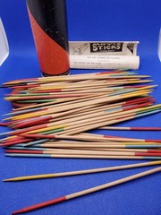 1937 Parker Brothers Movie Sticks Game Sticks and Tricks Wooden Sticks Vintage