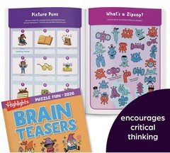 HIGHLIGHTS Kids Activity Puzzle Book Set 4 Fun Books Mazes Word Games Brain, NEW