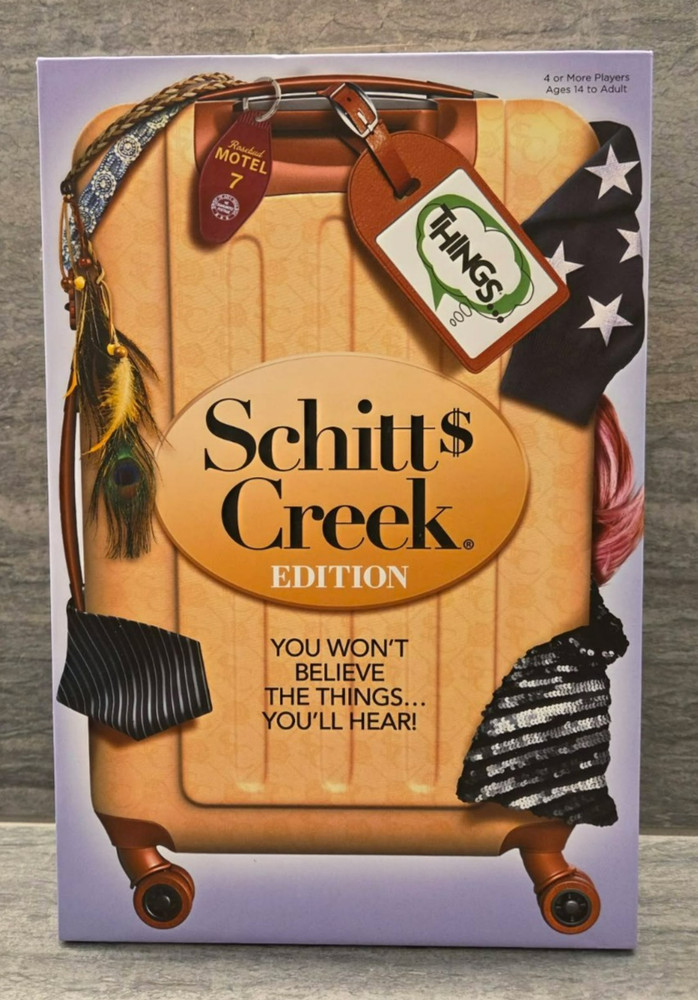 THINGS – Schitts Creek Edition Board Game – Play Monster – New Sealed