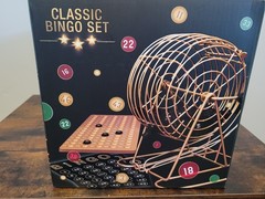 Classic Casino Style Bingo Set Gold Ages 6+ Brand New Free Ship Lower 48 States