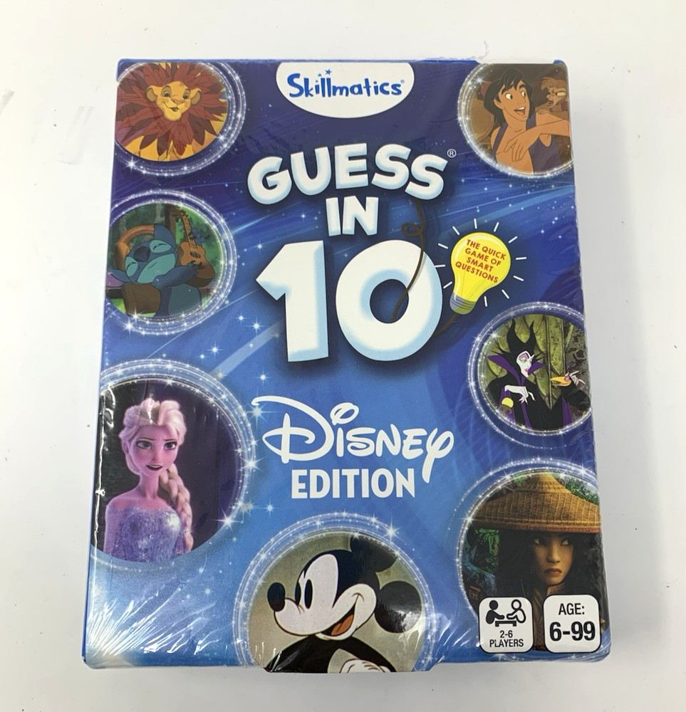 Skillmatics Guess in 10 Disney Edition Card Game New Sealed