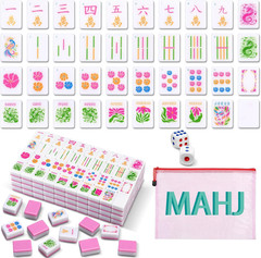 Kaleidoscope Mahjong Tile Set 160 Mahjong Tiles 1.2” Pink American Mahjongs Til