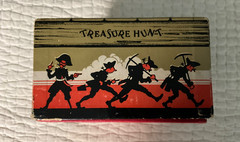 Vintage 1941 Treasure Hunt Game – Original Box – Pieces of Eight CARDBOARD