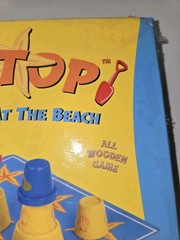 Topitop Wooden Game Blue 2004 Showdown At The Beach Ages 5+ New Sealed FreeS&H
