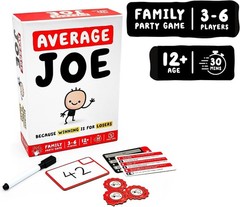 Average Joe Party Game 600 Questions Family Friends Ages 8+ 3-6 Players