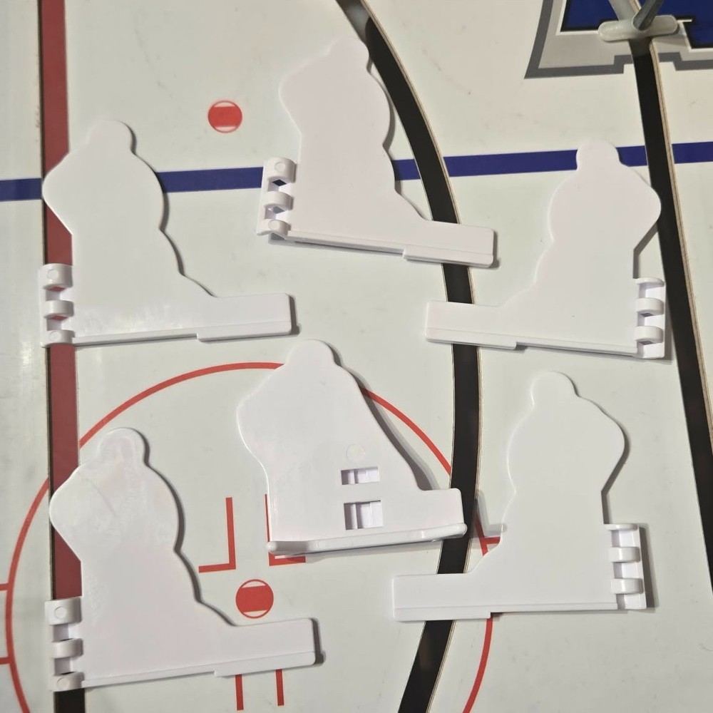 Coleco Table Hockey Players White Plastic Bases – High Quality – Full and Molded
