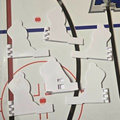 Coleco Table Hockey Players White Plastic Bases – High Quality – Full and Molded