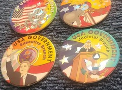 Vintage USA Government Holographic POG Set Executive Judicial Legislative Lot