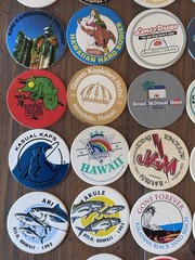 Lot Of 147 Original 90s Pogs All Hawaiian Milk Caps Advertising + W/ Trov Case