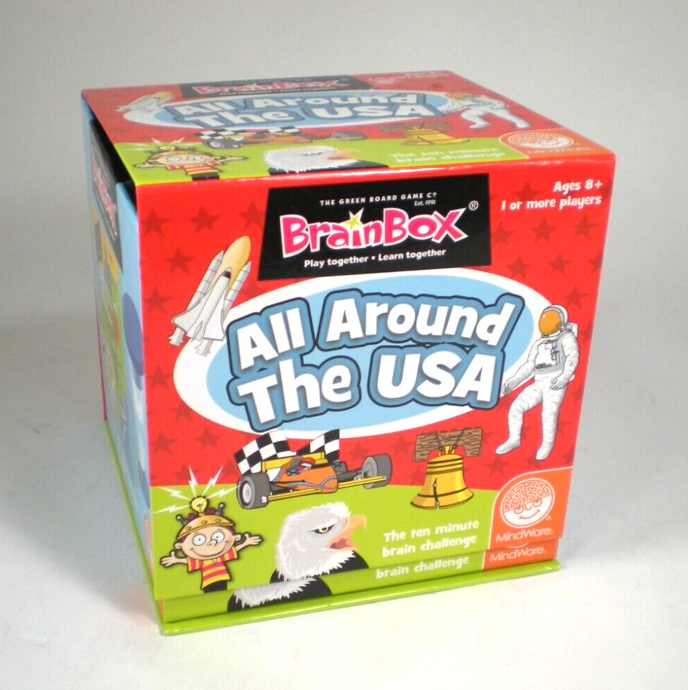 Game Brain Box All Around The World – 1 or more players MindWare Ages 8+