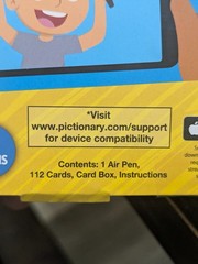 PICTIONARY AIR KIDS vs. GROWN-UPS Drawing Game 100% COMPLETE 2020