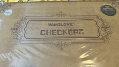 14inch Checkers Folding Wooden Game Set, 8×8 Classic Checkerboard